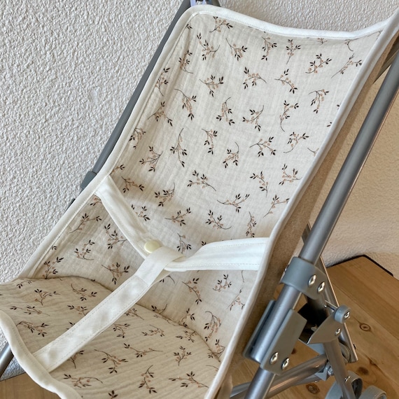 Assise de poussette canne pour poupée - Fait Main