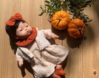 Outfit für 28/30 cm große Corolle- oder Minikane-Puppen