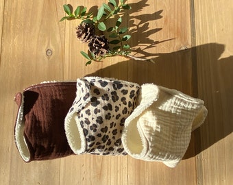 Set of 3 washable diapers for 28/30cm dolls