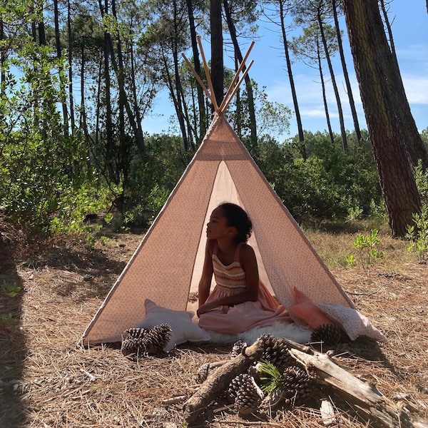 Tipi pour enfants, tipi, cabane, Wigwam, tente Montessori, maison de jeux pour enfants