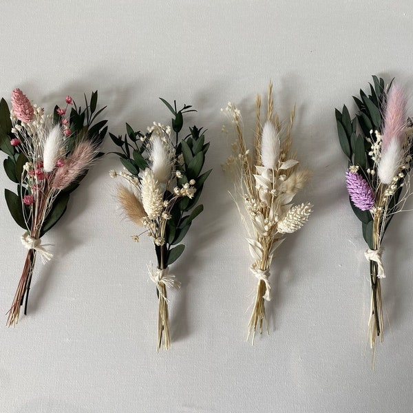 Trockenblumenstrauß mini | Hochzeit | Gastgeschenk | Trockenblumenarrangement | Bouquet | dried flowers