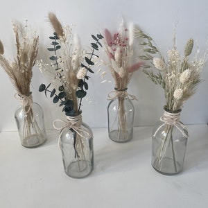 Dried flower bouquet with vase | small bouquet | Wedding decoration | Table decoration | Gift