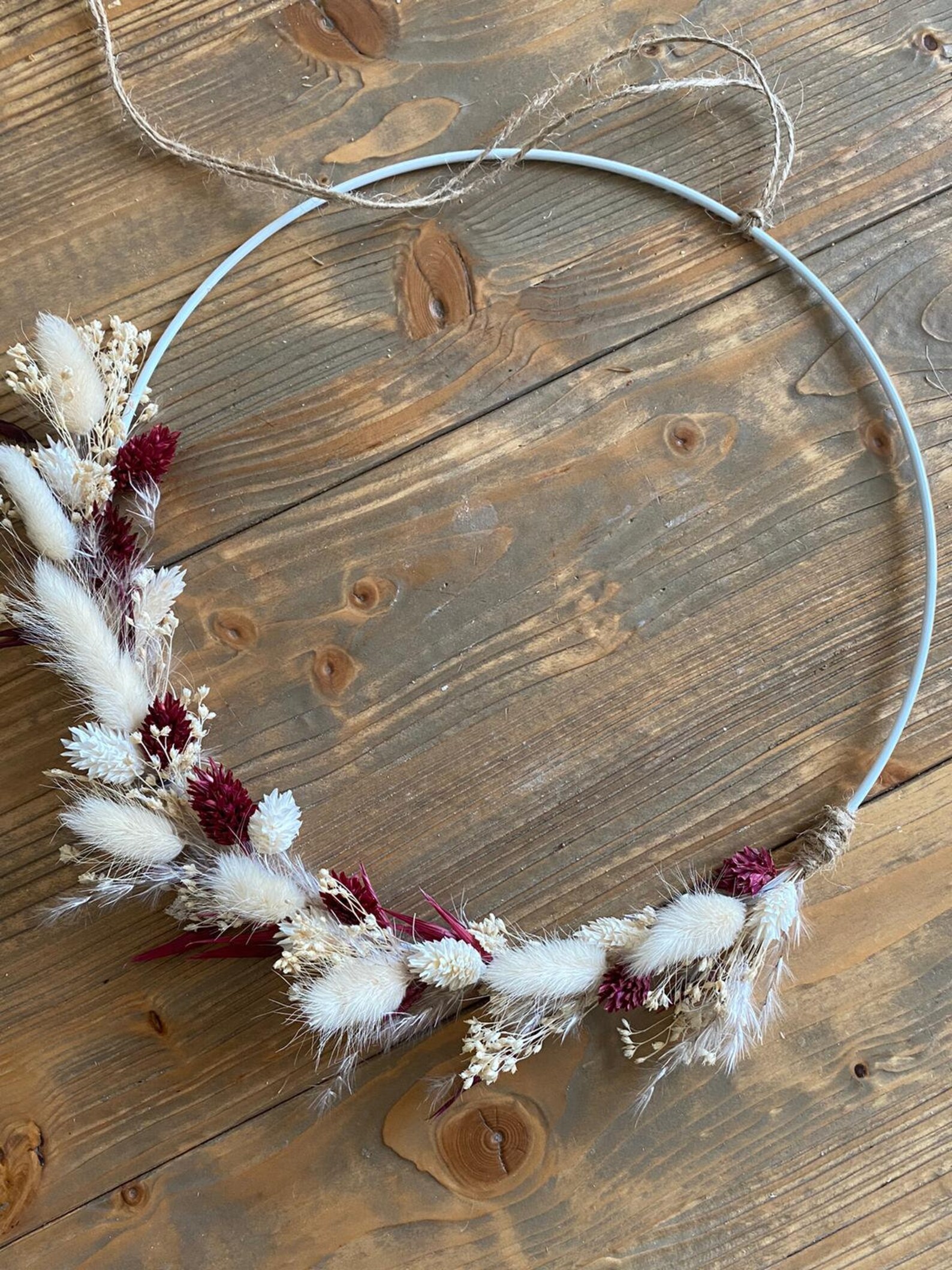 DIY Set DIY Kit Bastelset Trockenblumenkranz Metallring Etsy