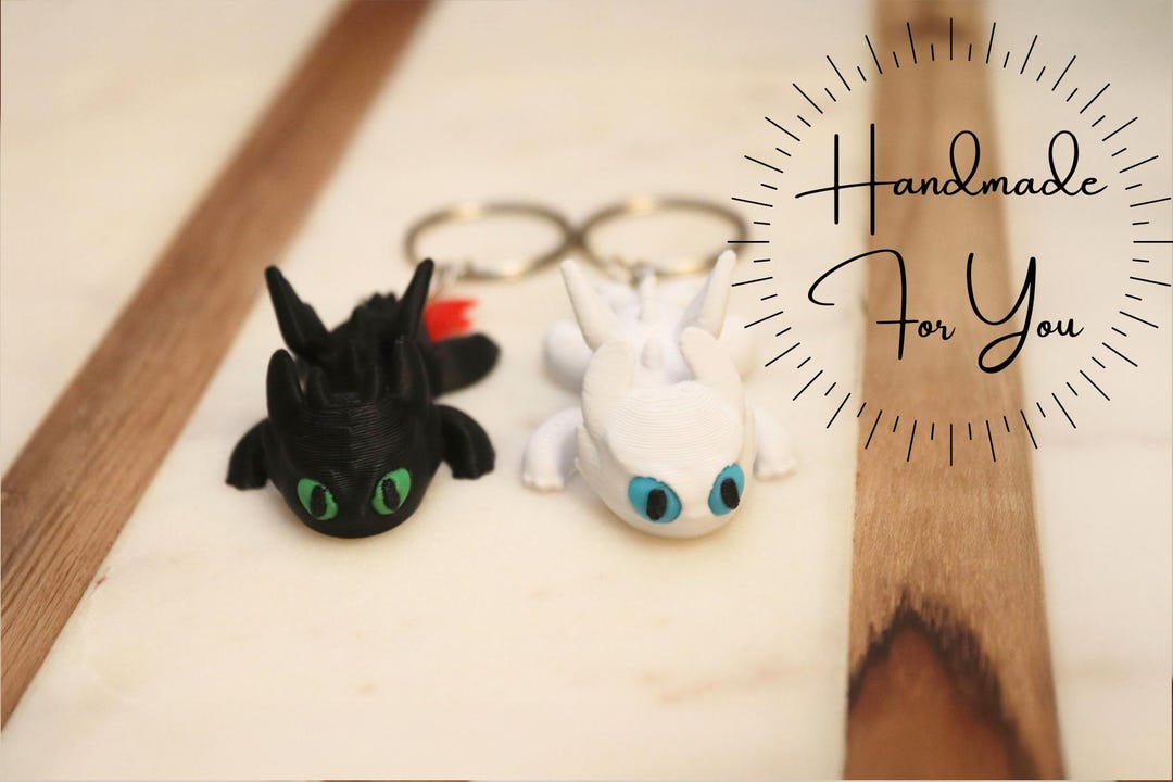 Flexi Toothless Keychain | 3D Printed Keychain | Car Key Accessory ...