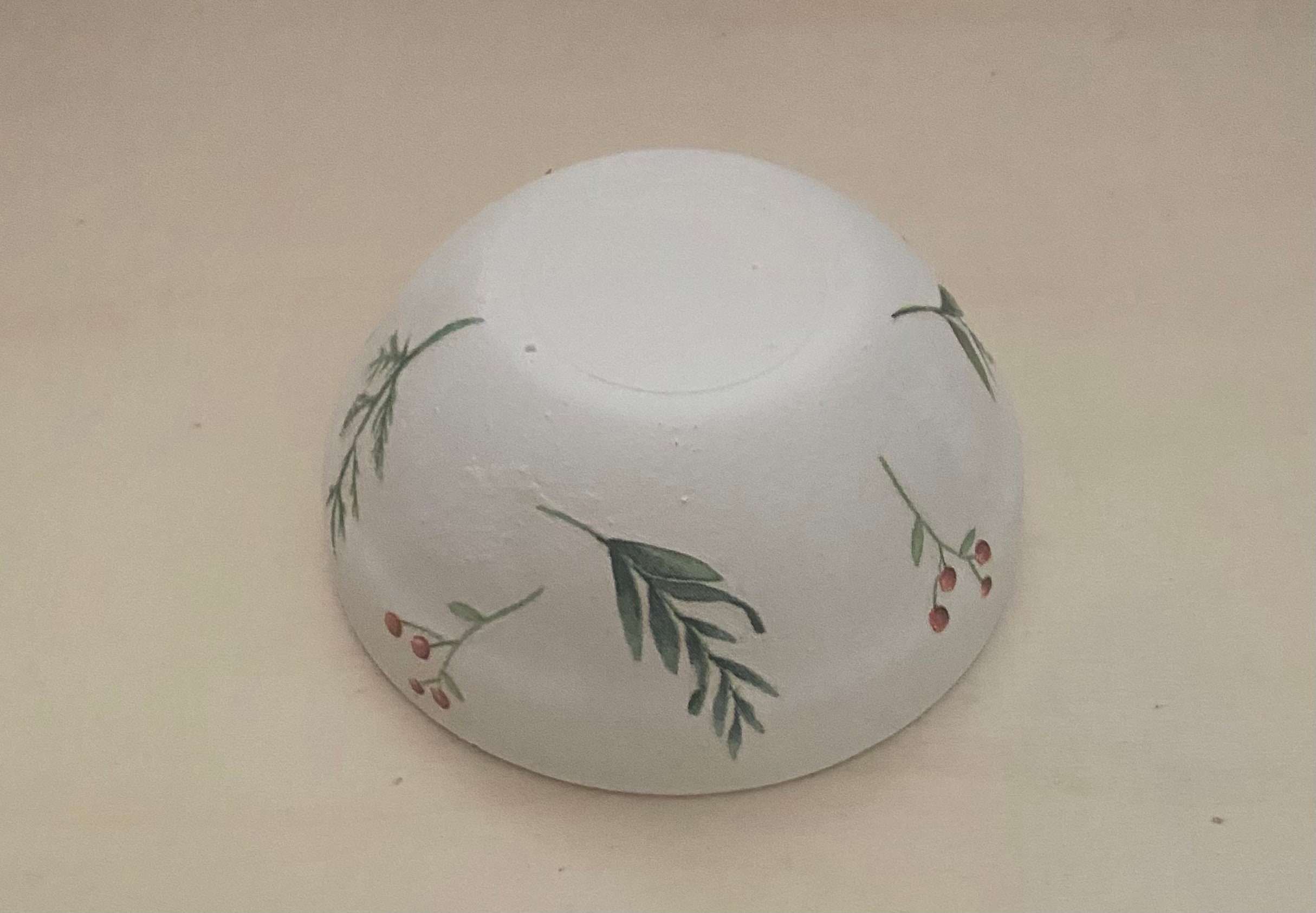 Decoupaged Glass Bowl Etsy