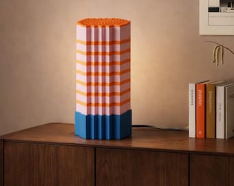 Warm Glow Table Lamp | Orange Ambient Light | Cozy Bedroom Decor