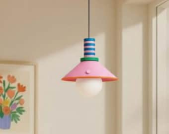 Conical Shade Pendant Lamp | Small Ceiling Light for Hallway | Dining Room Lamp