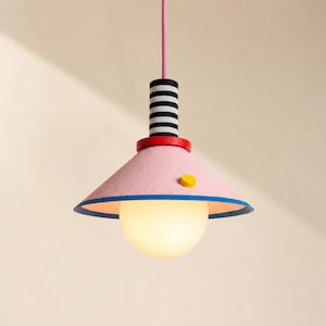 Colorful Pendant Light | Ceiling Lamp for Kitchen Island | Kids Room Lighting | Memphis Style Inspires image 1