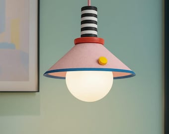 Colorful Pendant Light, Ceiling Lamp for Kitchen Island, Kids Room, Memphis Style
