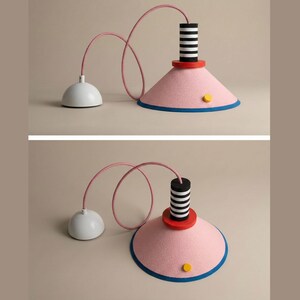 Colorful Pendant Light | Ceiling Lamp for Kitchen Island | Kids Room Lighting | Memphis Style Inspires image 6