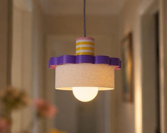 Colorful Pendant Light | Modern Hanging Lamp | Playful Ceiling Light | Kitchen Island Lighting | Home Decor | E26/E27 Lamp