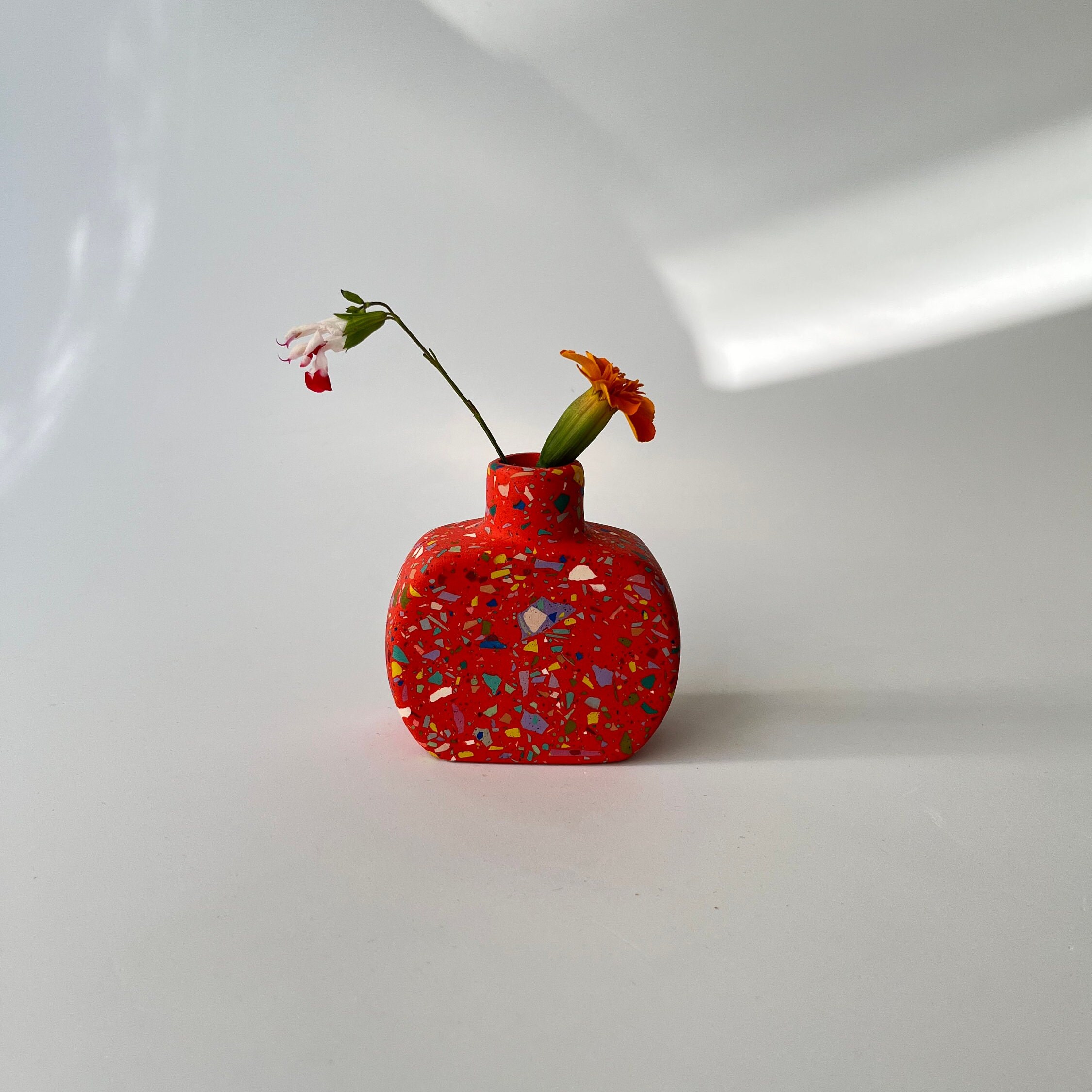 Terrazzo Mini Vase Tiny Vase for Dry Flowers Tiny Vase Etsy