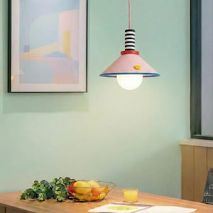 Colorful Pendant Light | Ceiling Lamp for Kitchen Island | Kids Room Lighting | Memphis Style Inspires image 2