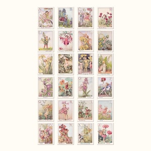 Vintage Alphabet Fairy Illustrations by Cicely Mary Barker (Digital Download)