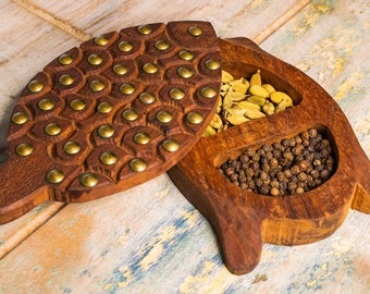 Storage Box - Zanzibar Spice Box - African Spice Box - Storage Organizer - Cultural Multipurpose Box