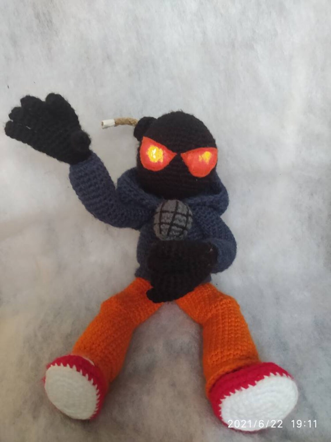 Whitty Friday night funkin plush toy crochet cooper frame | Etsy