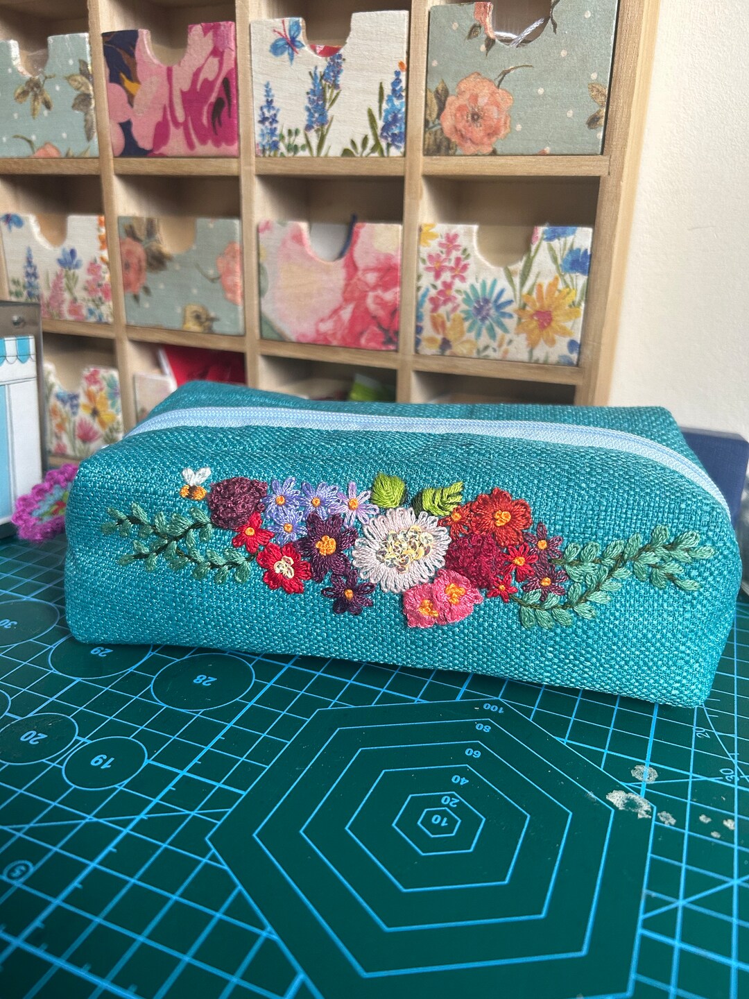 Embroidered Pencil Case UK Etsy UK