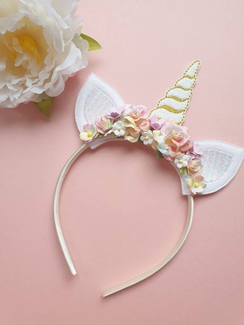 Unicorn headband, Rainbow unicorn hair band for girls, Alice band for Toddlers image 4