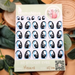 Adhesive resin eyes - MUSHI01