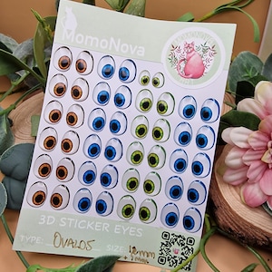 Adhesive resin eyes - OVAL05