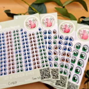 Adhesive resin eyes - CUTE01 NEW