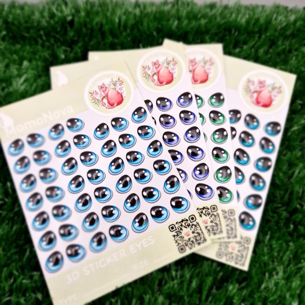 Adhesive resin eyes - T02