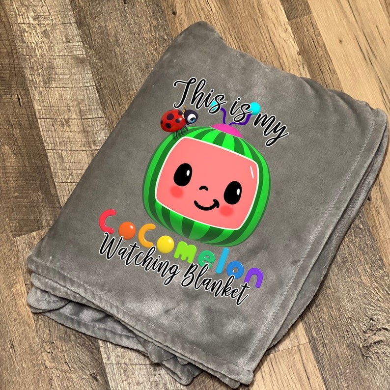 Coco Melon Watching Blanket Plush Gift Etsy