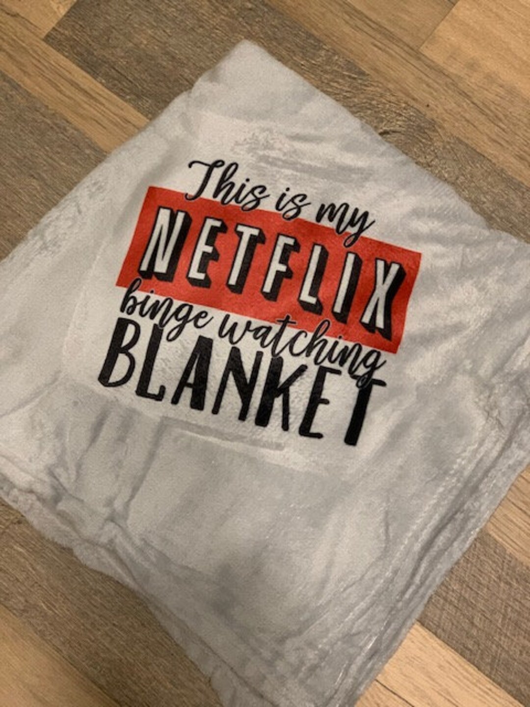 This is My Netflix Watching Blanket Soft Plush Gift Etsy