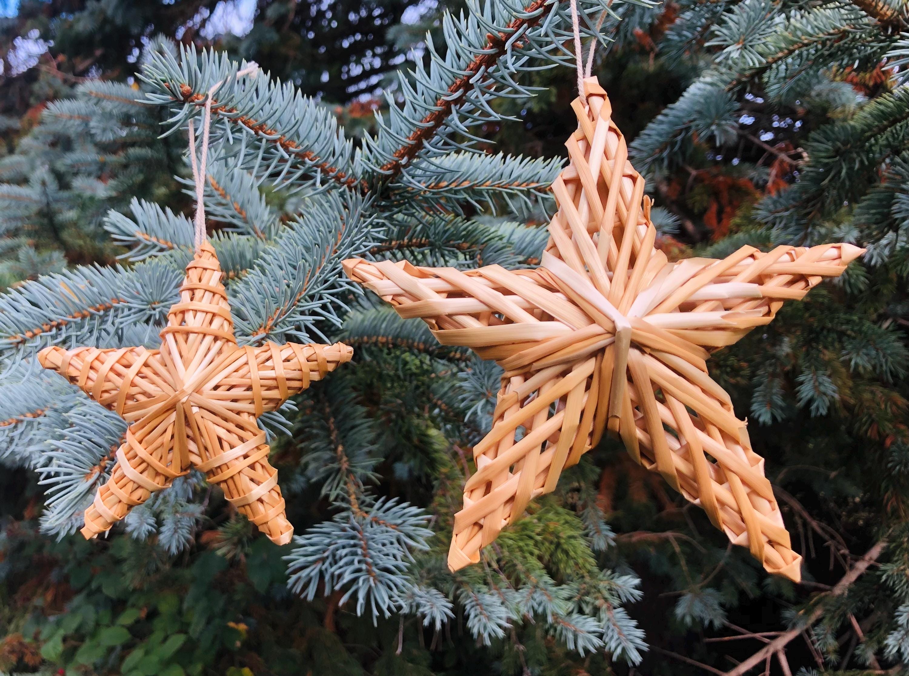 Weihnachtsbaumschmuck strohstern - Etsy.de