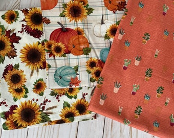 Pochettes de livre floral d’automne avec poche en option