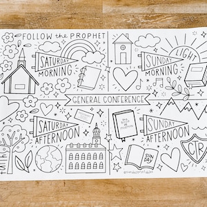 Giant General Conference Coloring Poster - Kids Giant Coloring Pages