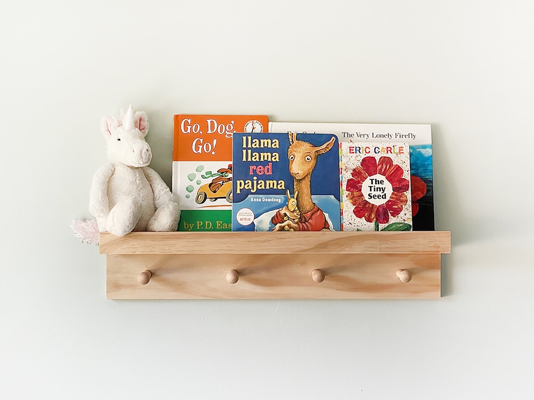 Shelf Shaker Peg Hanger, Montessori Style Shelf Clothes Hanger, Nursery
