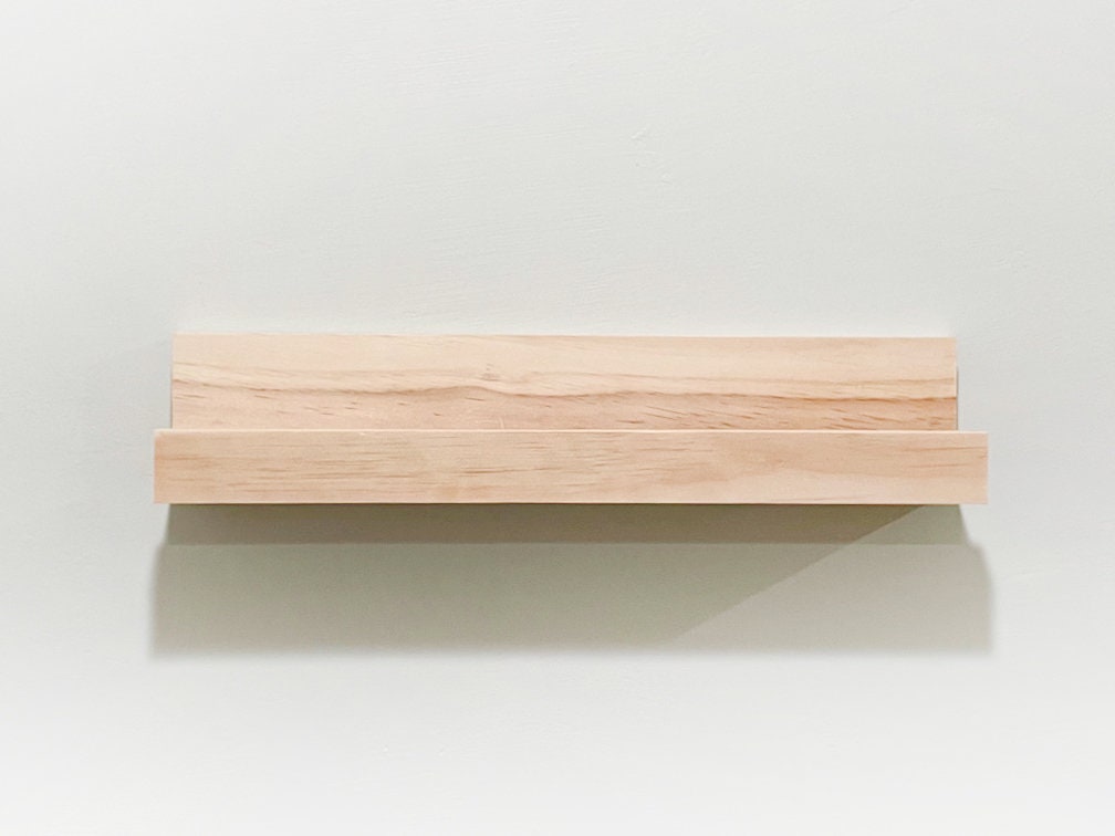 Narrow Ledge Shelf, Bookshelf, Montessori Style Nursery Bookshelf