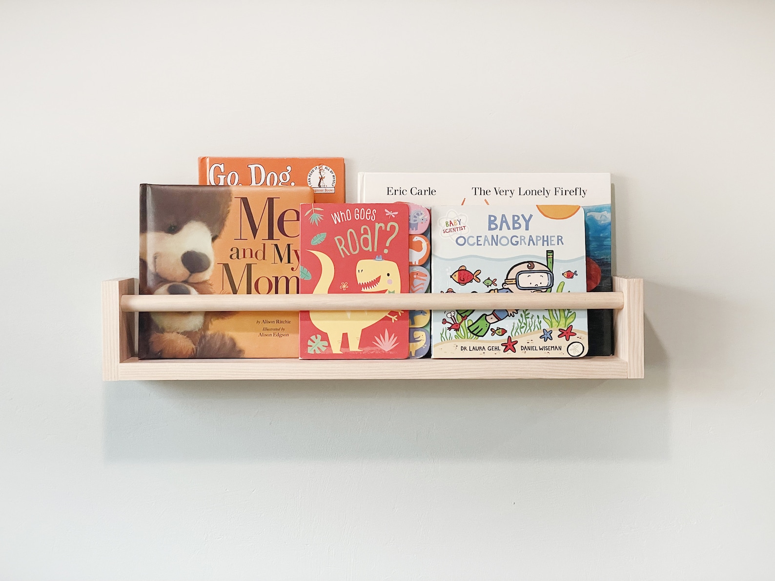 Nursery Book Shelf, Bookshelf, Children Montessori Style Nursery ...