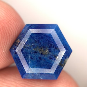 Top Blue Lapis with Pyrite dots top cut Gemstone from Afghanistan