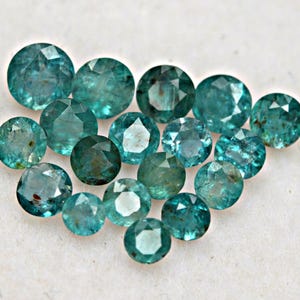 3.80ct Round Grandidierite Gemstone: Top Cut, Natural African Stone