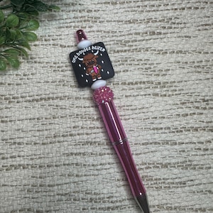 Boujee Heifer Beaded Pen