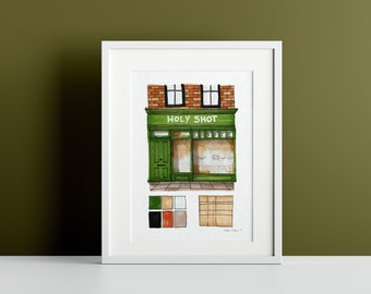 Coffee Shop Print | Home Decor, A5, A4