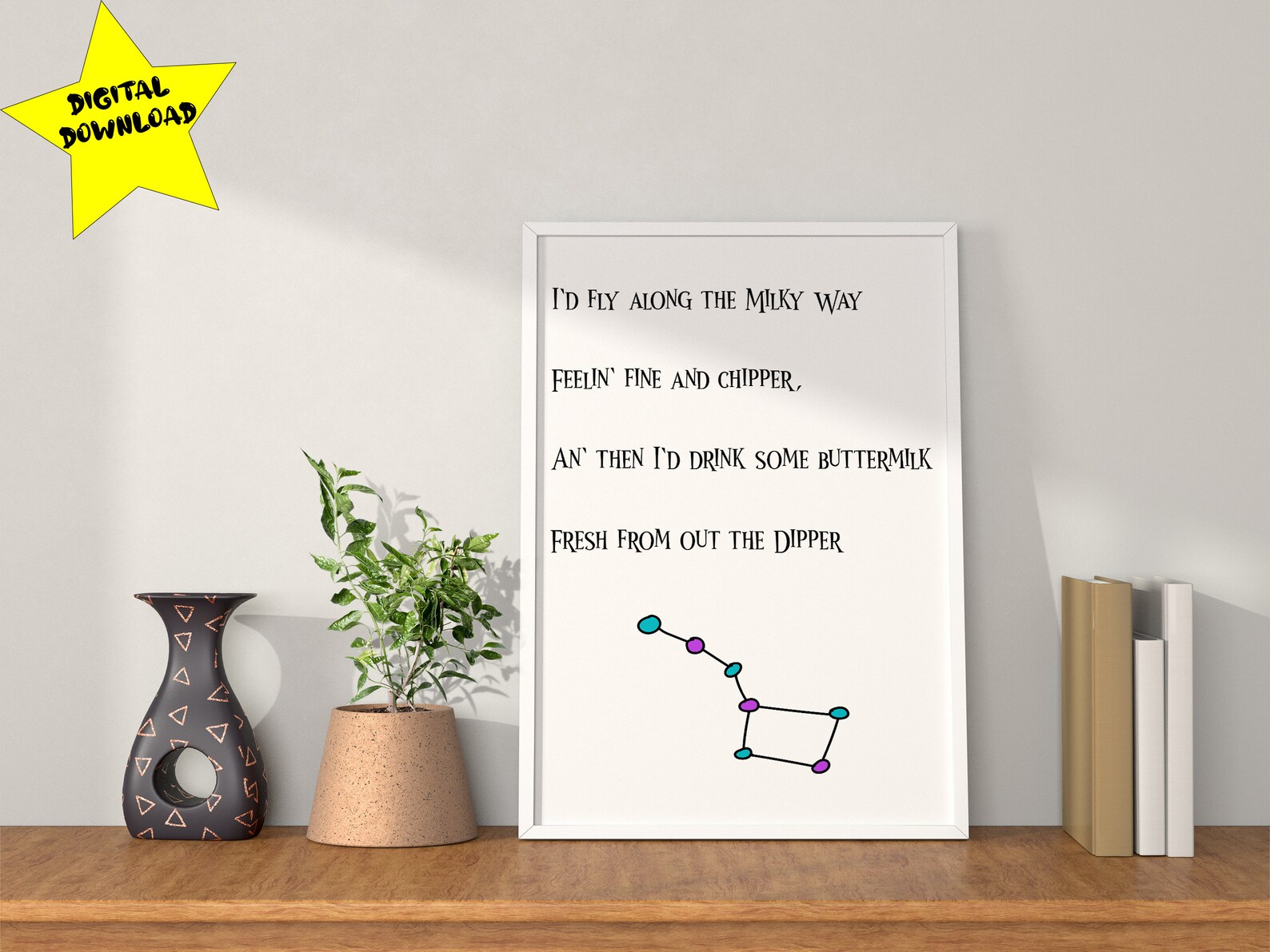 If I Could Fly Poem Printable Wall Art Poetry Print Etsy