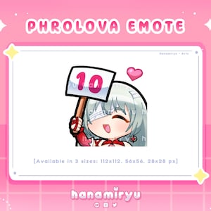 Phrolova 10 Sign Emote, Cute Chibi Wuthering Waves Amazing Emoji, Wuwa Premade / Kawaii, For Streamer Twitch Youtube Discord Kick