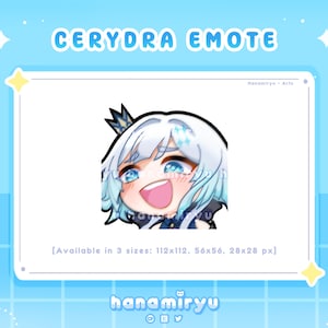 Cerydra LOL Emote, Cute Chibi Honkai Star Rail Chuckle / Laugh Emoji, HSR Emotes, Premade / Kawaii, For Streamer Twitch Youtube Discord Kick