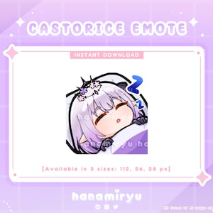 Castorice Sleep Emote, Cute Chibi Honkai Star Rail Blanket Emoji, Premade / Kawaii, HSR Emotes, For Streamer Twitch Youtube Discord Kick
