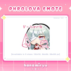 Phrolova Thinking Emote, Cute Chibi Wuthering Waves Math Emoji, Wuwa Premade / Kawaii, For Streamer Twitch Youtube Discord Kick