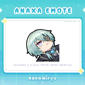 Anaxa Emote - Lazy, Cute Chibi Honkai Star Rail Anaxagoras Lying Down Emoji, HSR Kawaii Premade, For Streamer Twitch Youtube Discord Kick