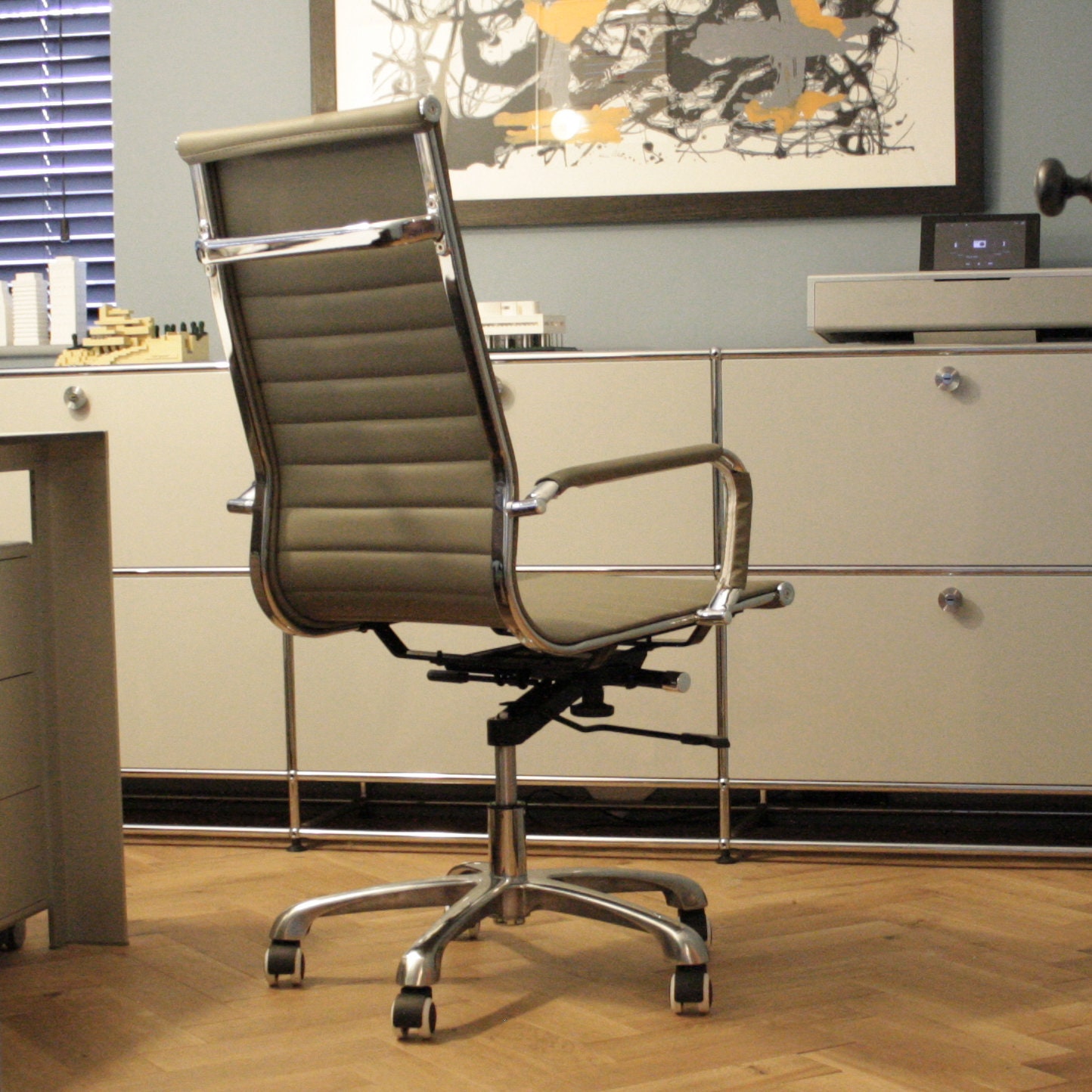 Kennedy High Back Office Chair Grey Etsy