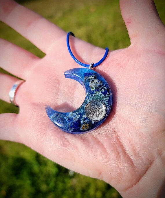 Virgo Crescent Moon Necklace