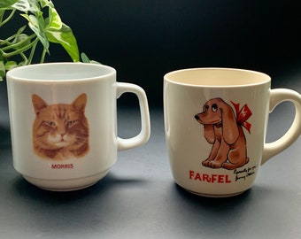 Vintage *Morris the Cat” or “Farfel the Dog” Mug