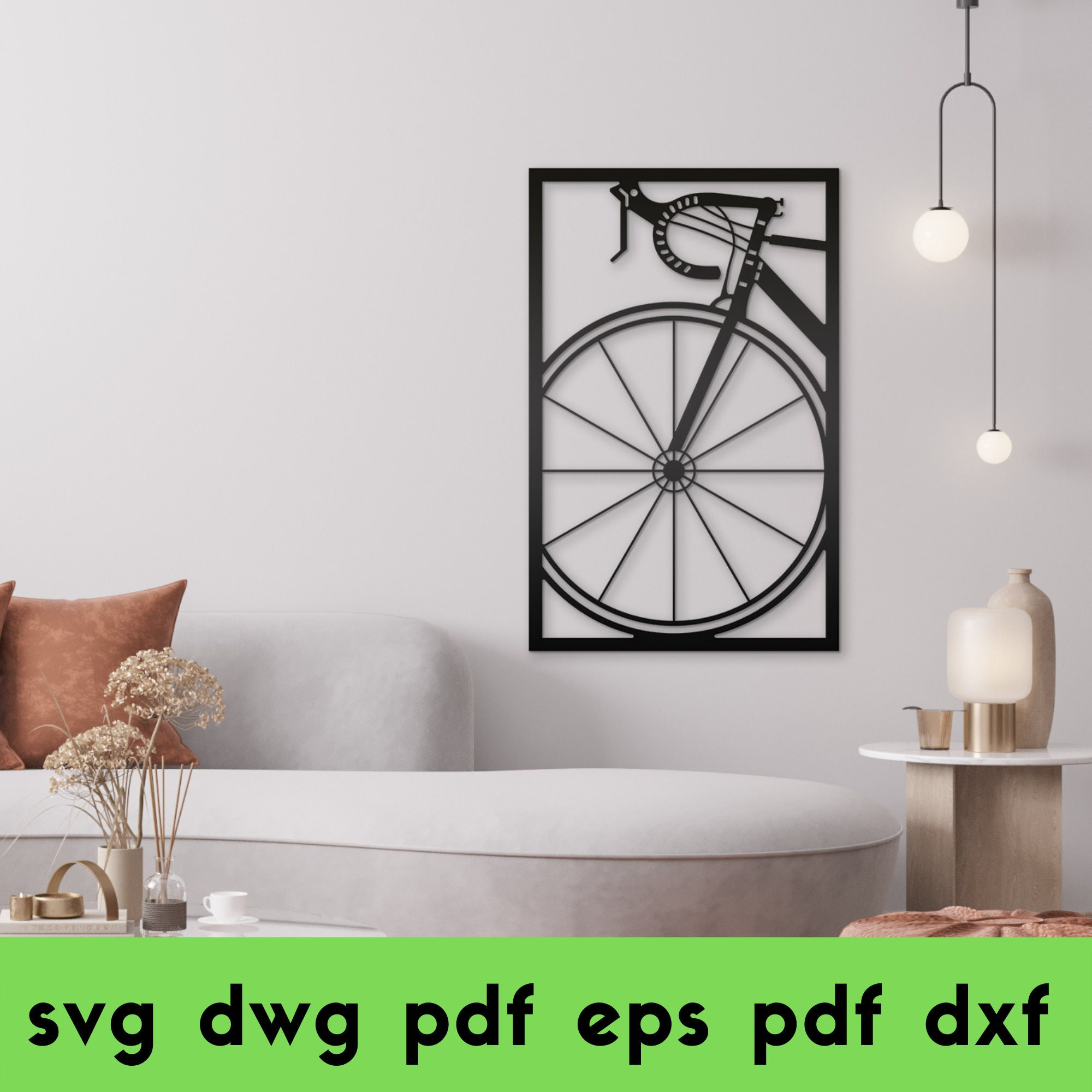 FRAMED BIKE VECTOR Svg-dwg-dxf-pdf-eps- Cnc Cutting,digital Cut Files ...