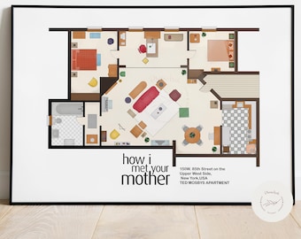 PRINTABLE PLAN the apartments from "HIMYM"