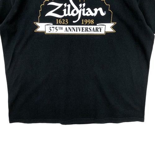 Shops Vtg 90’ VINNIE COLAIUTA Artist Series ZILDJIAN Top Tees Tshirt